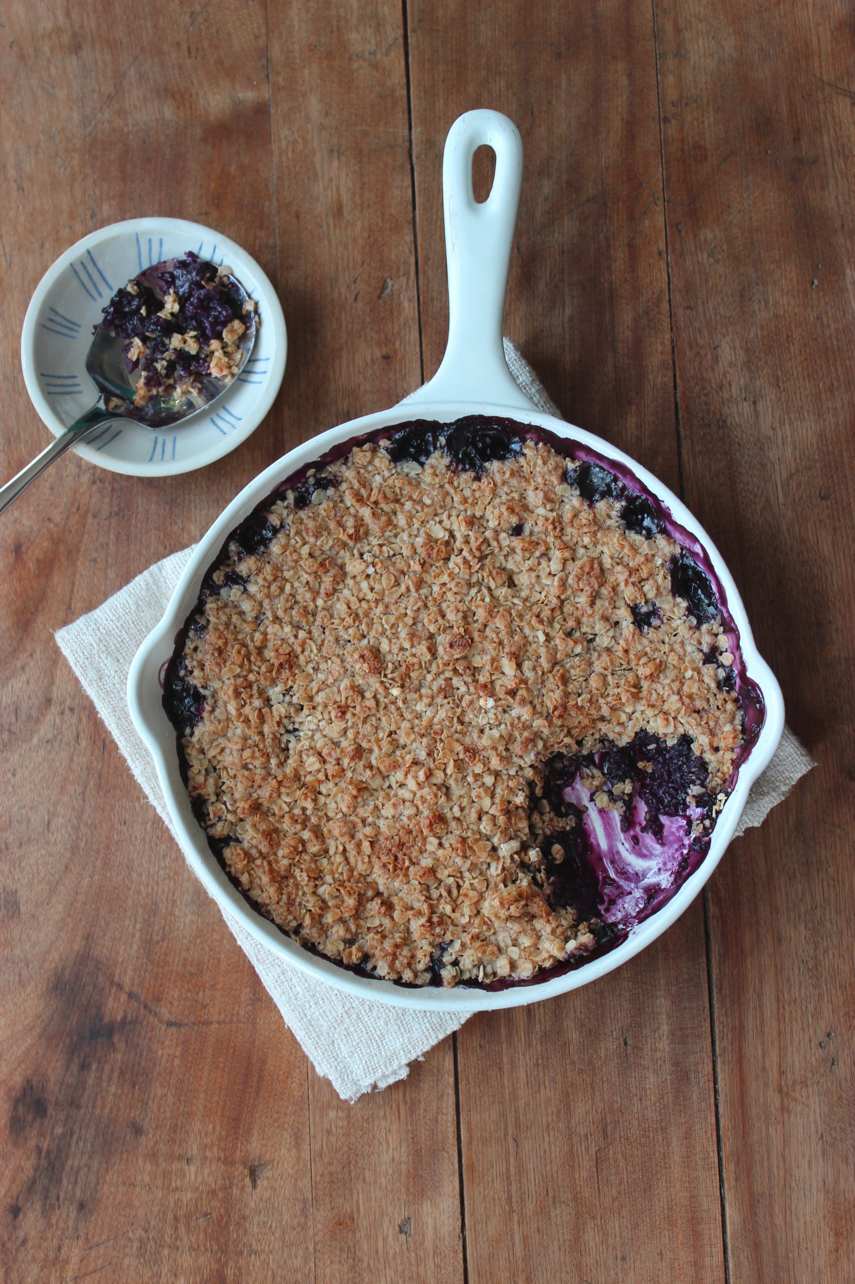 Apple Blueberry Crisp Blueberry Org