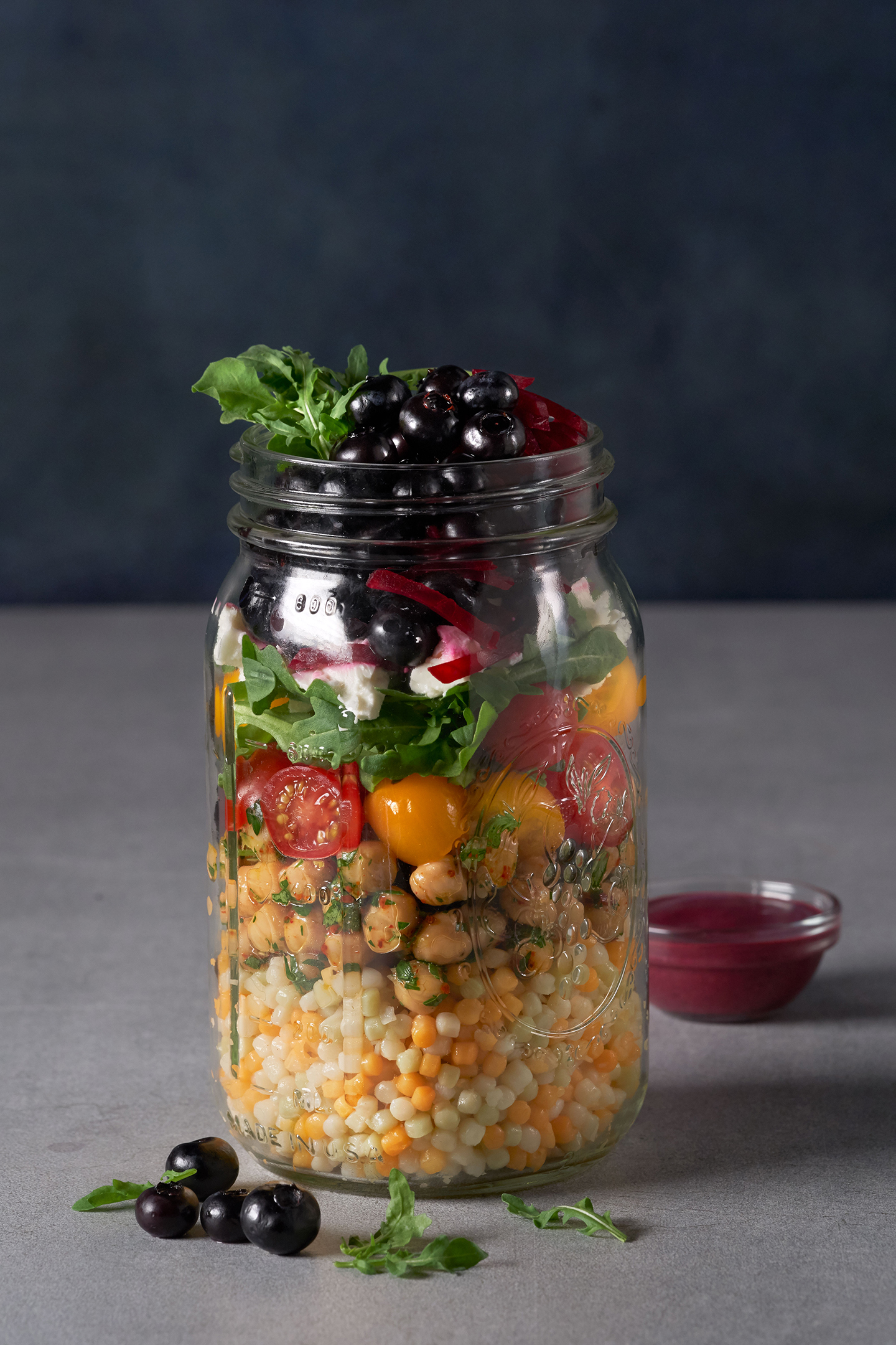 Pickled Blueberry Couscous Salad