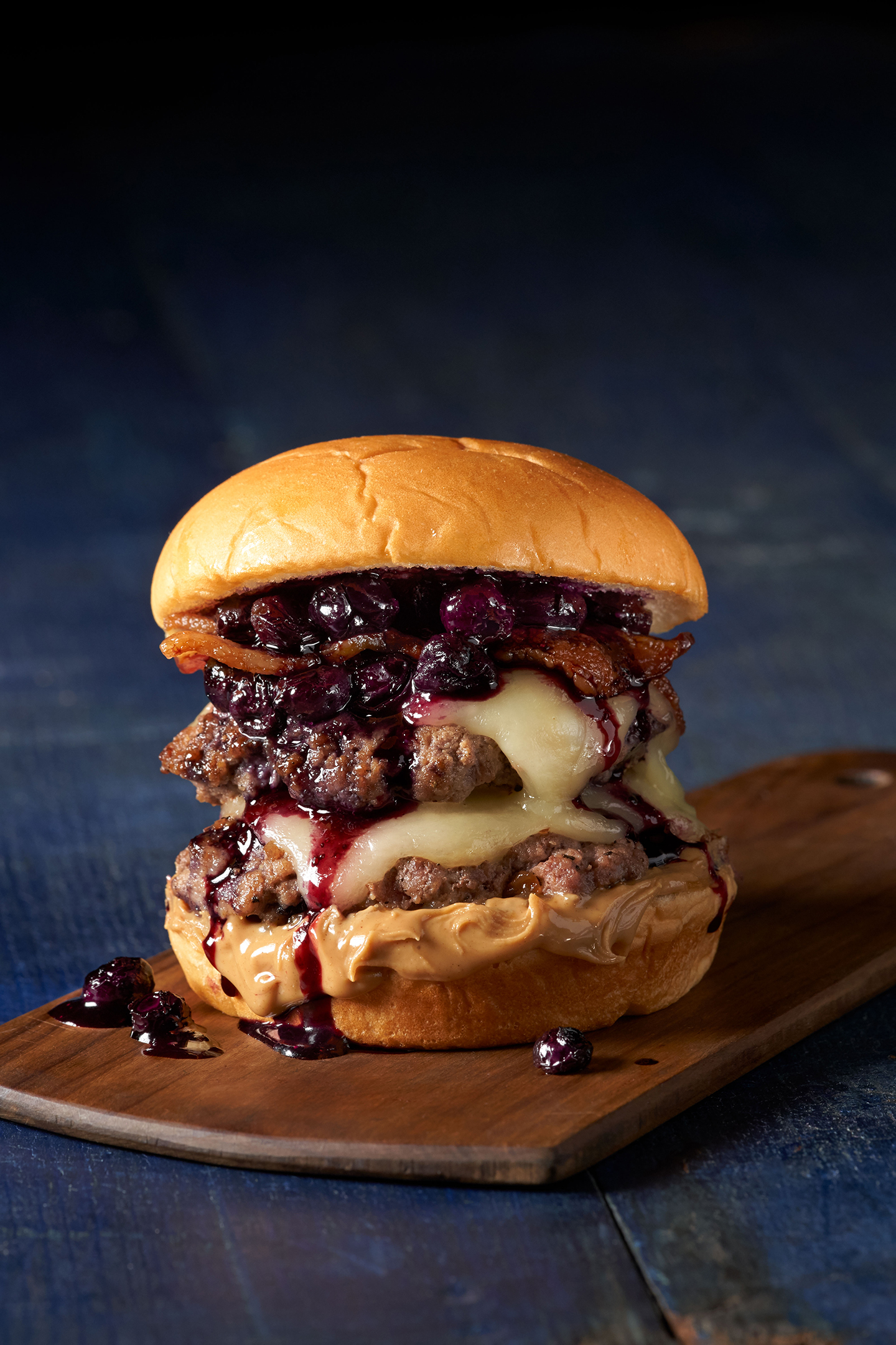 Peanut Butter Blueberry Burger