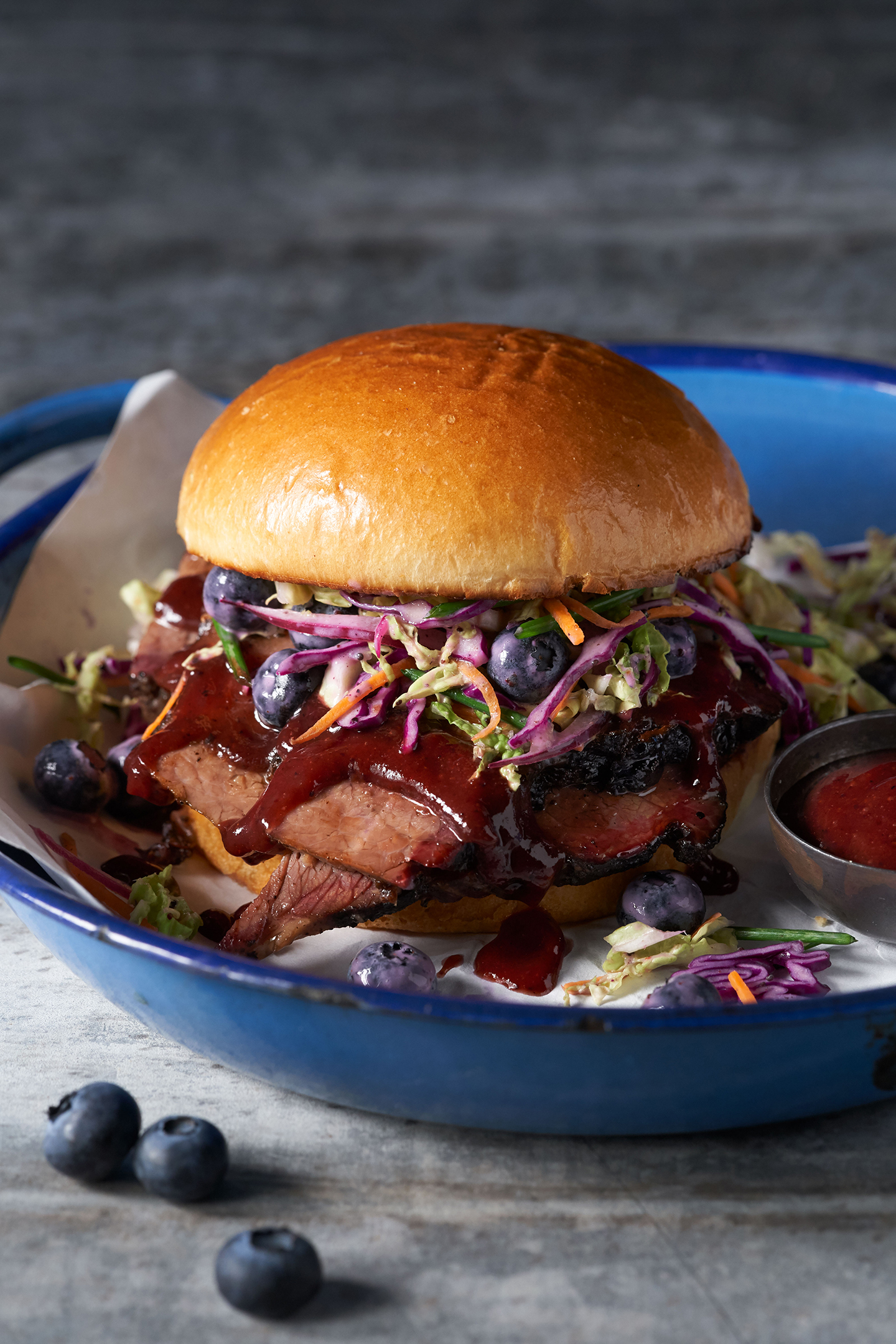 Blueberry Brisket Sandwich