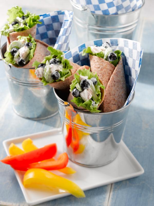 Blueberry Chicken Salad Wraps