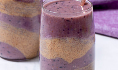Maple, Blueberry and Almond Butter Smoothie