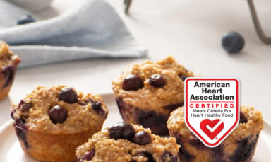 Recipe Image - Heart Check- 5-Ingredient-Blueberry-Protien-Muffins