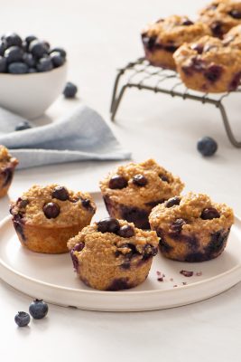 5 Ingredient Blueberry Protein Muffins