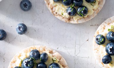 Blueberry Lemon Ricotta Rice Cakes