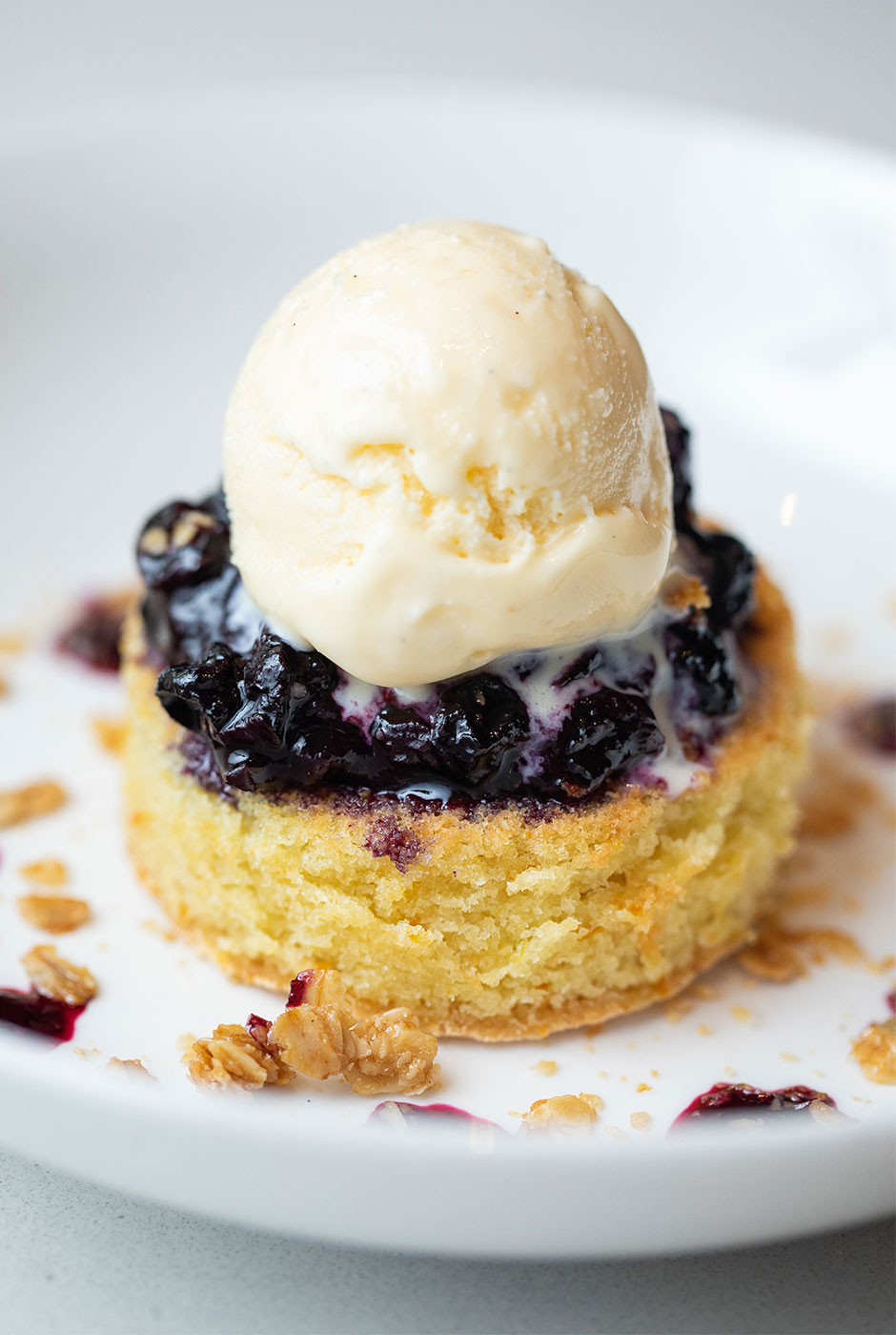 Orange Sour Cream Cake With Blueberry Compote Recipe  NYT Cooking