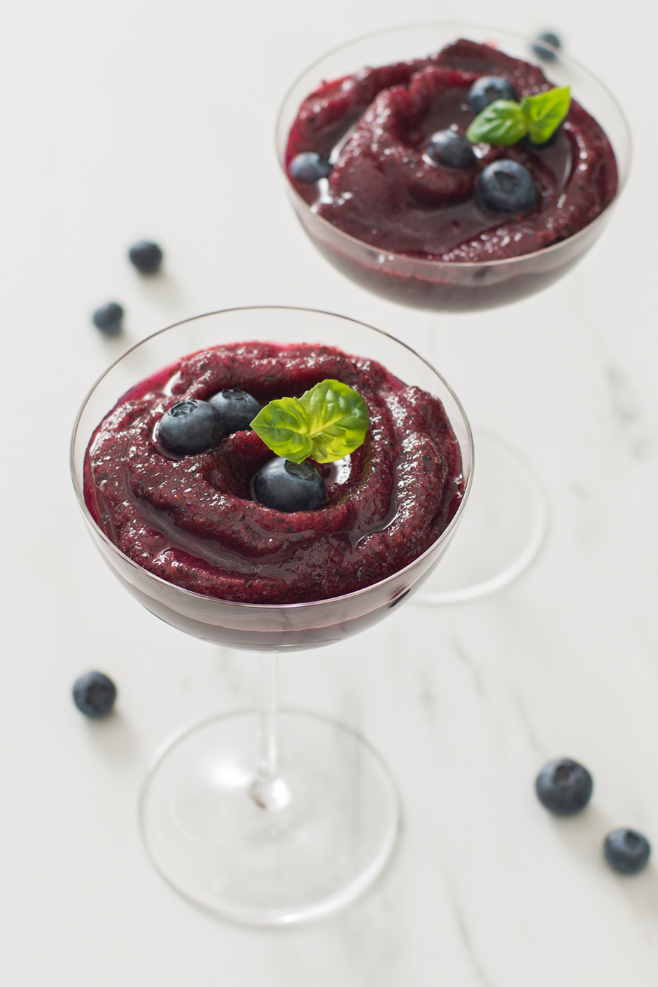 Blueberry Basil Fros