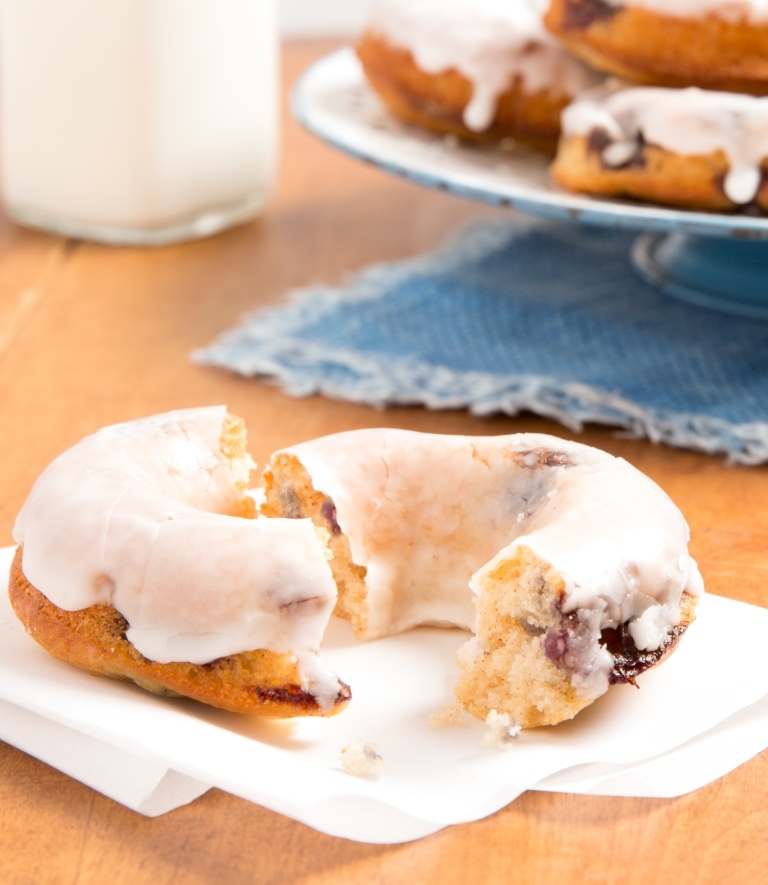 Blueberry Baked Donuts