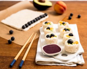 Blueberry Fruit Sushi