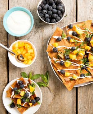 Blueberry Mango Nachos