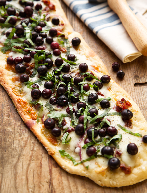 Savory Blueberry Pizza