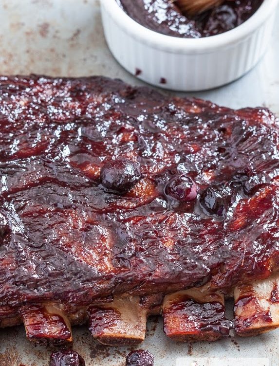 Blueberry Barbecue Glazed Ribs - Blueberry.org