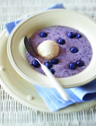 Frosted Blueberry Banana Soup