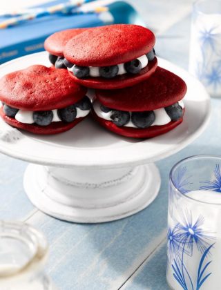 Red, White And Blueberry Mini-Whoopie Pies