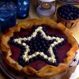 Red, White and Blueberry Cheesecake