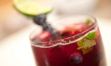 Blueberry And Mint Spritzer
