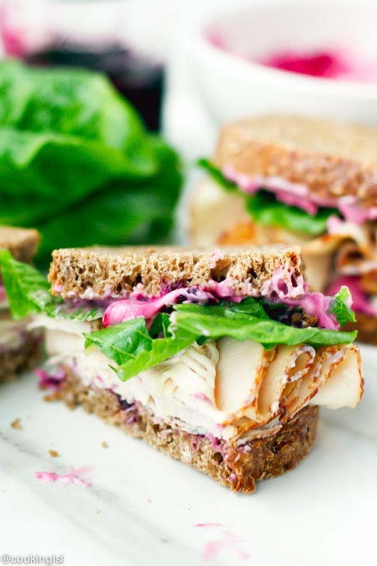 Turkey Sandwiches with Blueberry Mayo