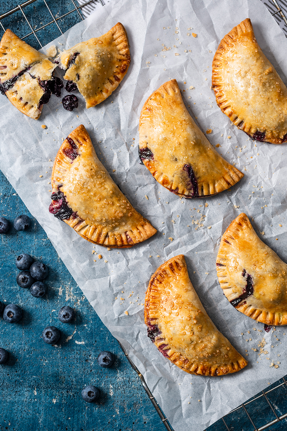 Air Fryer Blueberry Hand Pies - Blueberry.org