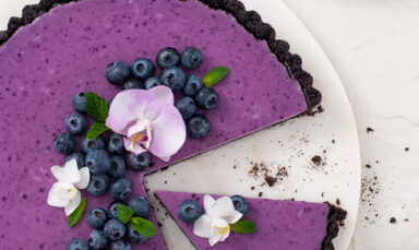 Blueberry Chocolate Cheesecake