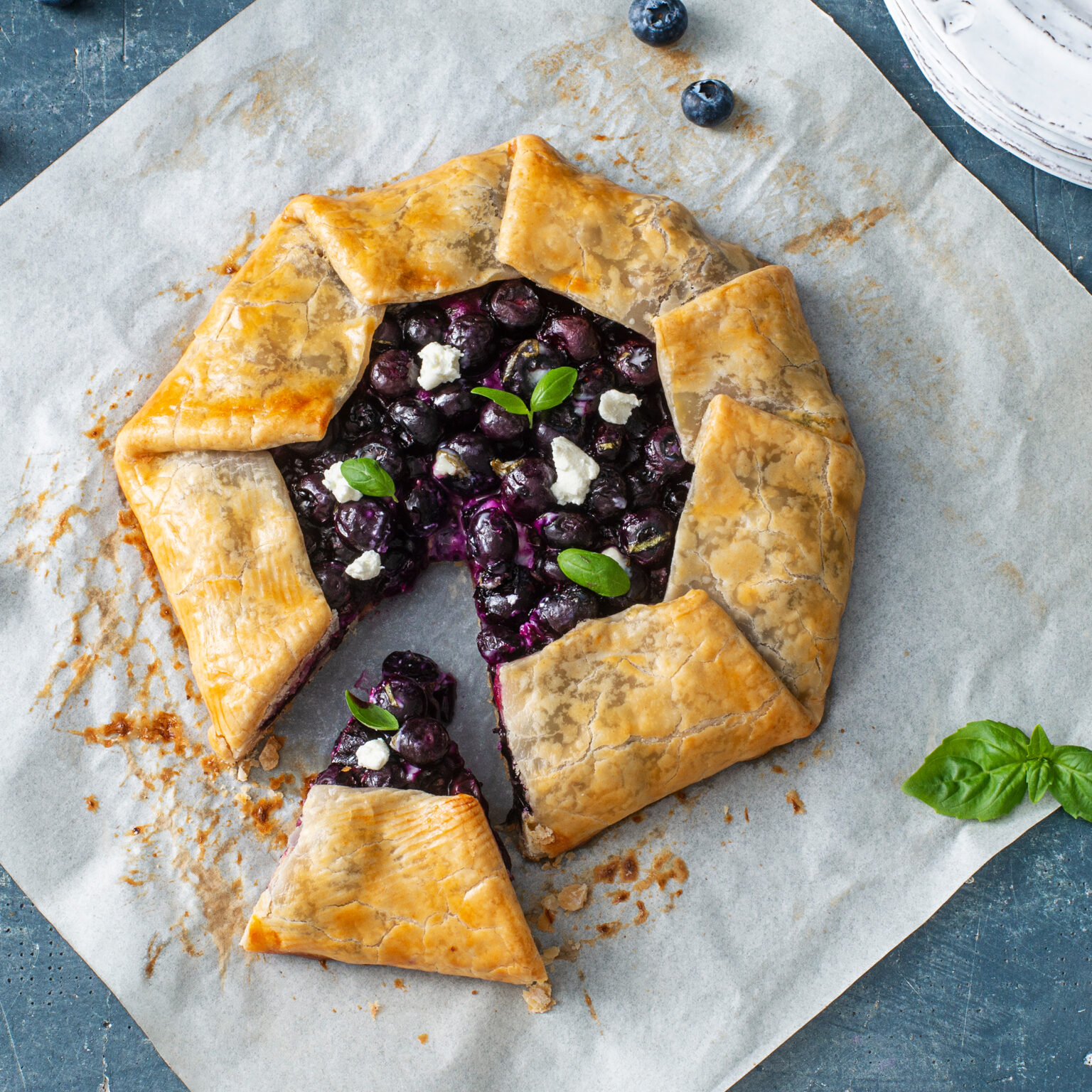 Blueberry Goat Cheese Galette