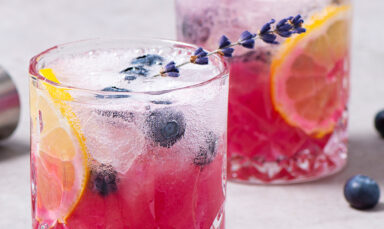 Blueberry Lavender Lemonade Cocktail