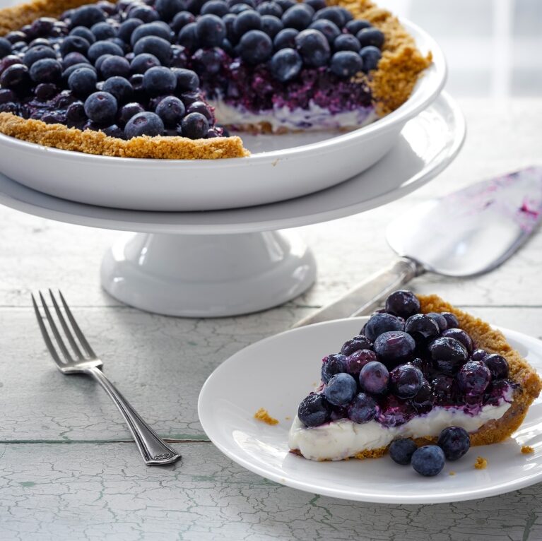 No Bake Blueberry Pie