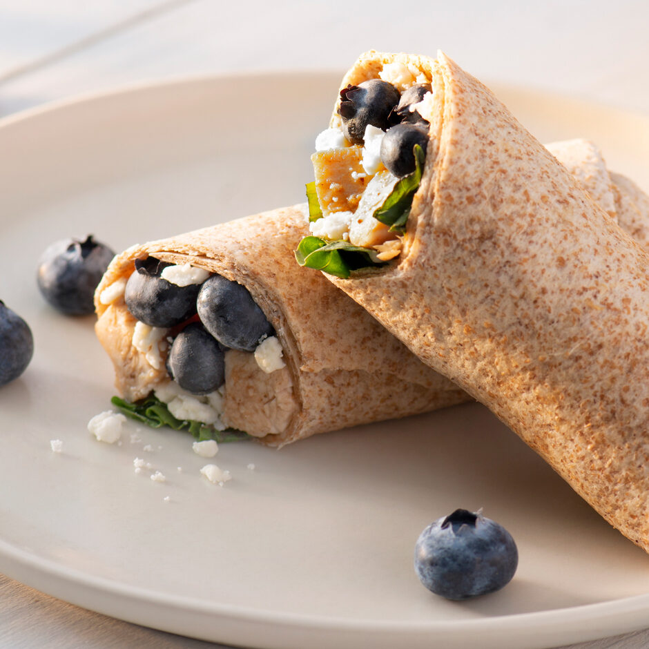 Blueberry Balsamic Chicken Wrap