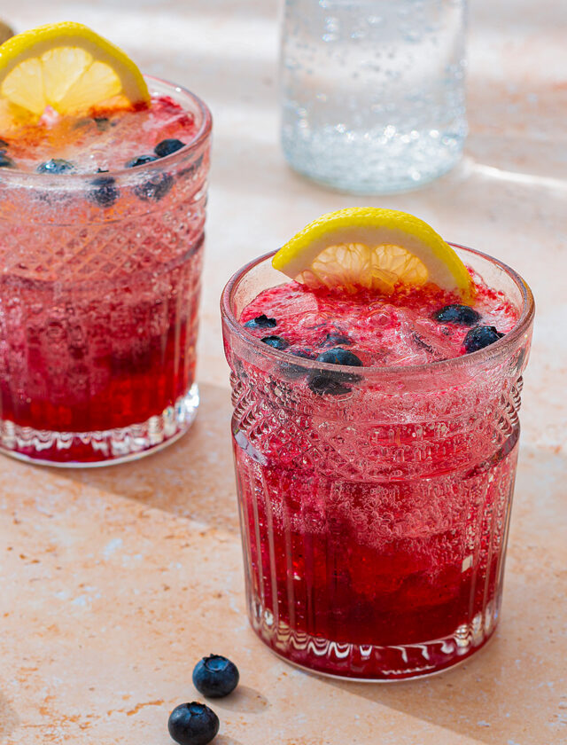 Lemon Blueberry Tonic Mocktail