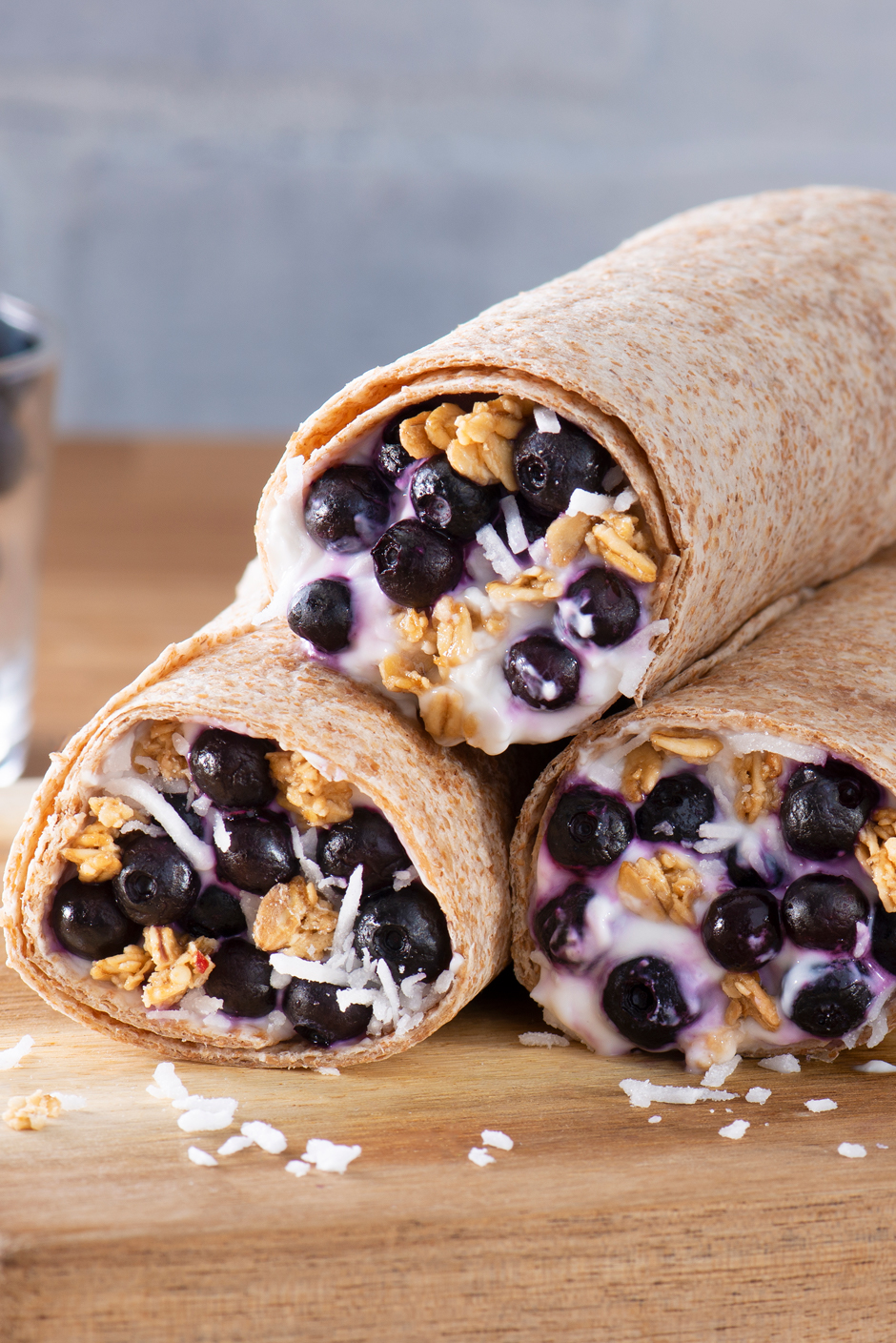 Blueberry Coconut Roll-Ups