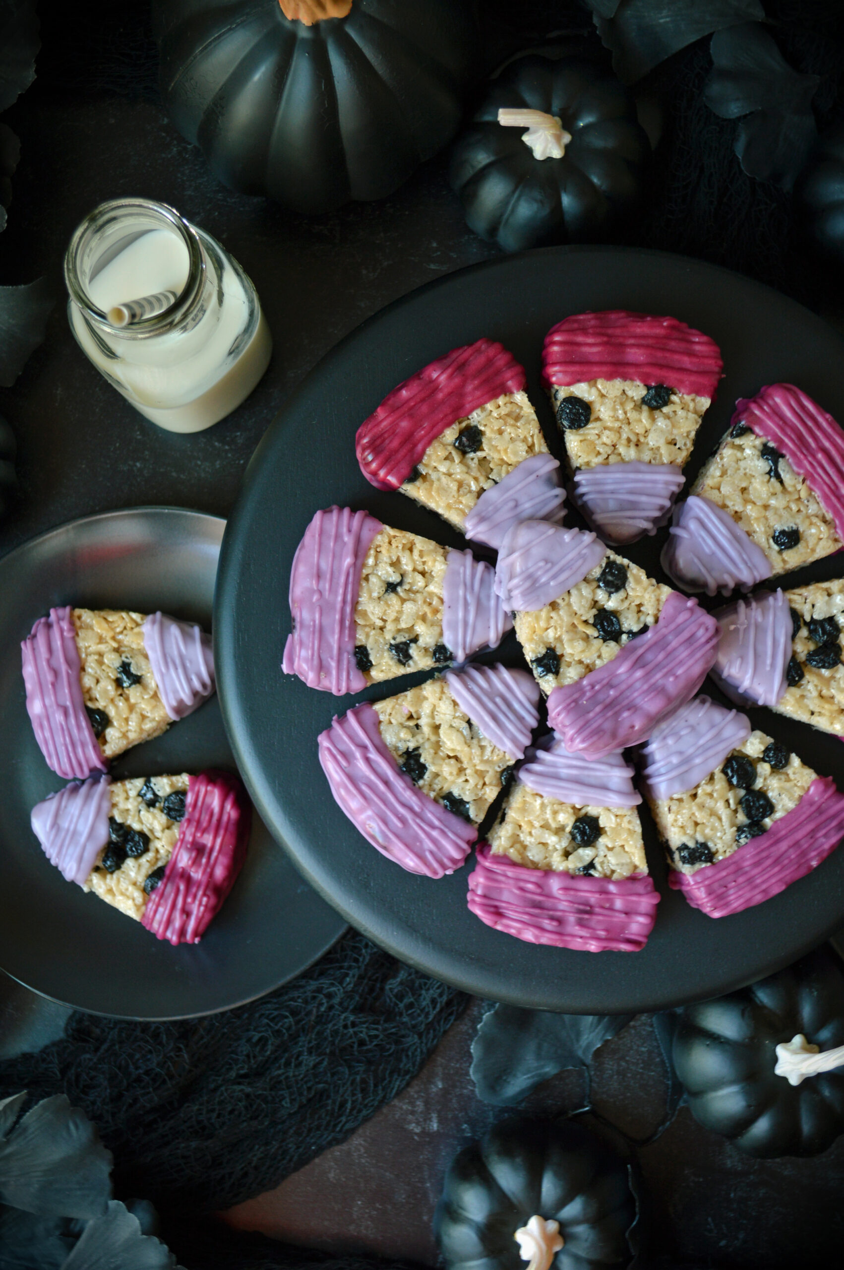 Blueberry Candy Corn Treats
