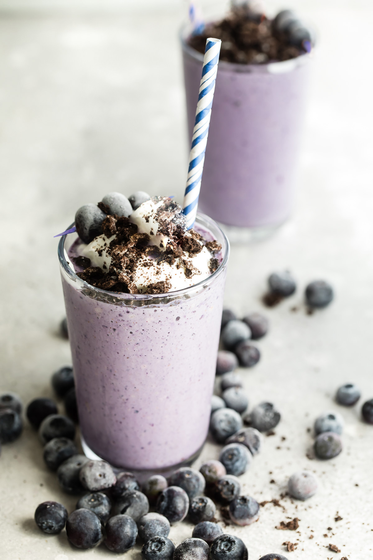Blueberry Cookies n' Cream Milkshake