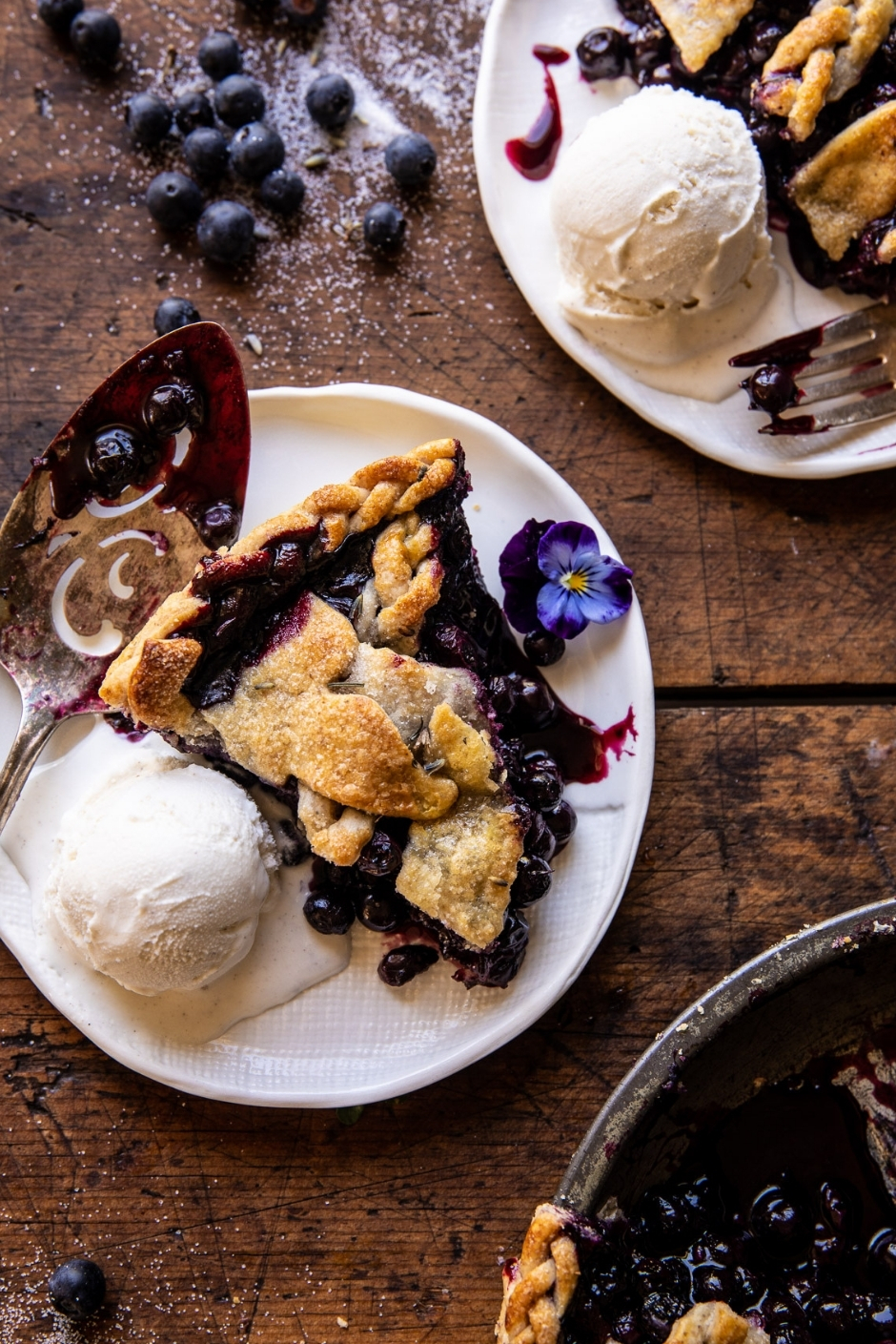 Blueberry Lavender Pie