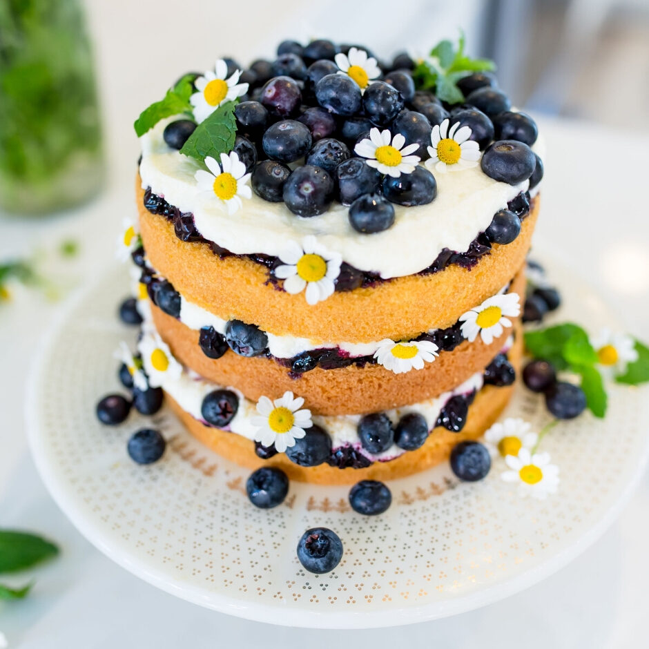 Blueberry Layer Cake