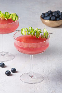 blueberry cucumber martini