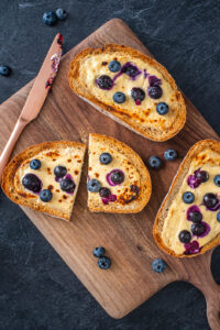 Blueberry Custard Toast