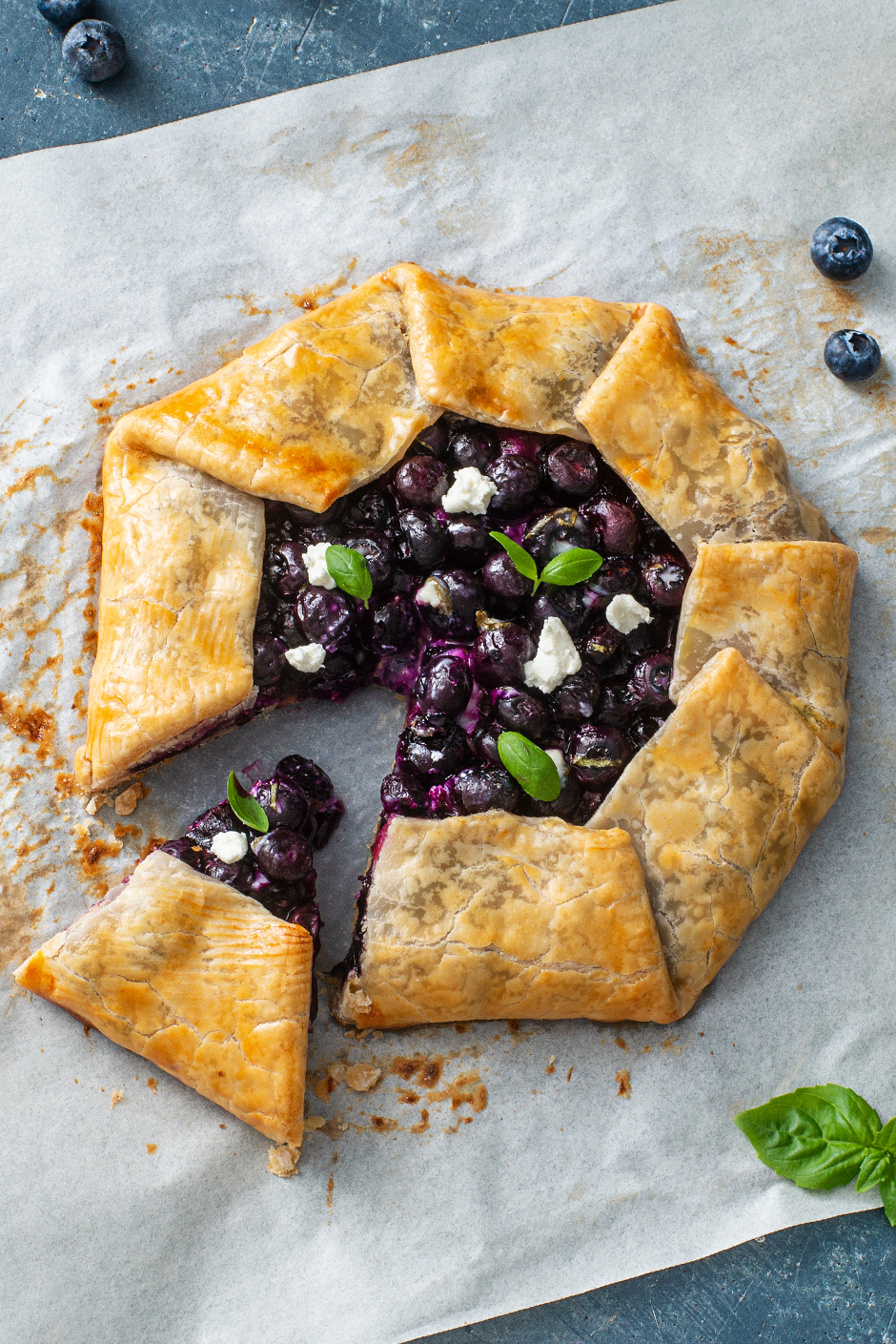 Blueberry Goat Cheese Galette