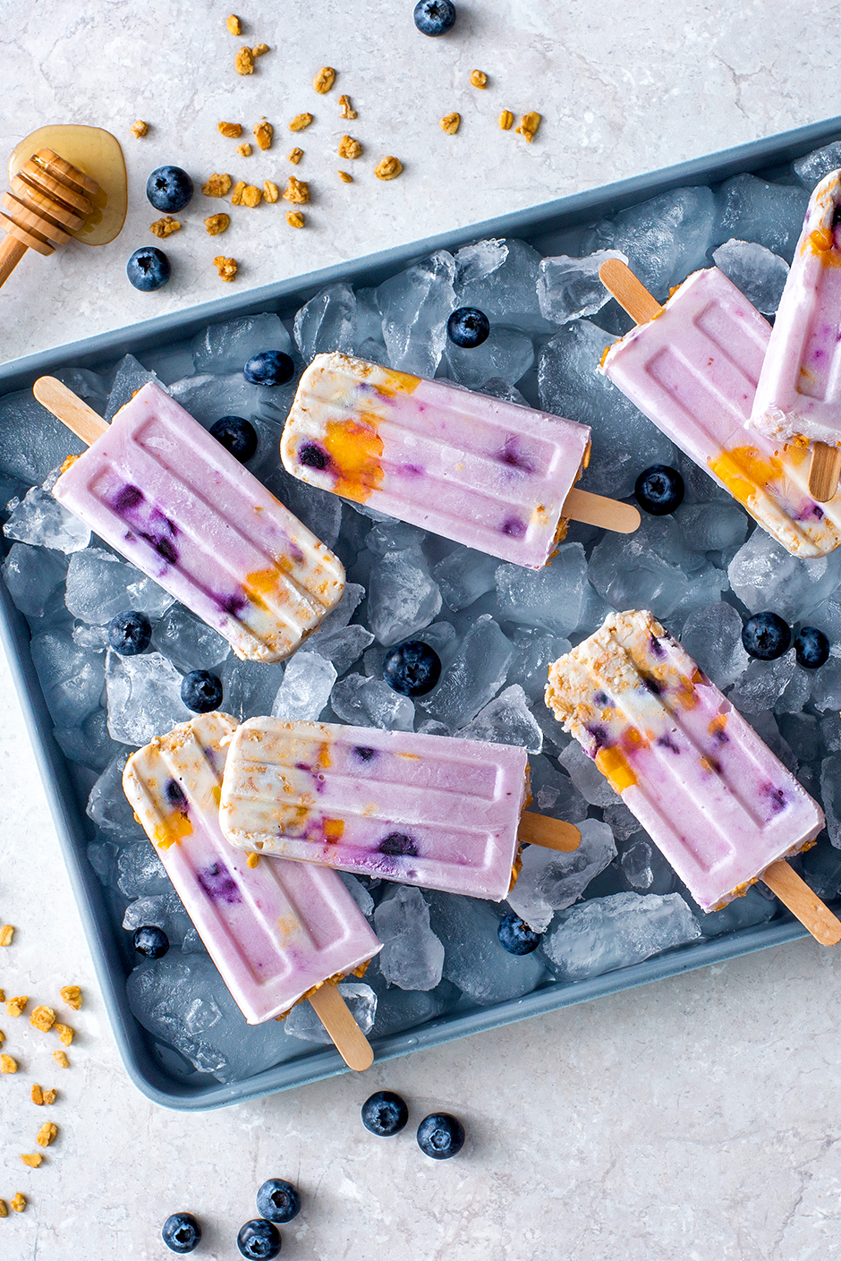 blueberry parfait pops
