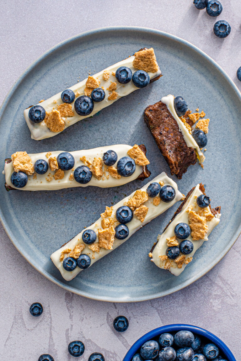 Blueberry Pie Protein Bars - Blueberries