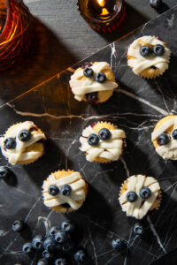 Mini Blueberry Mummy Muffins