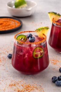 Spicy Blueberry Pineapple Margarita