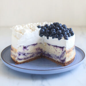 Blueberry Swirl Cheesecake