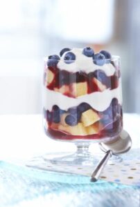Individual Blueberry Trifle
