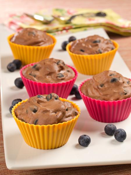 Blueberry-Chocolate Mousse Tarts