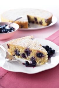 Blueberry Polenta Cake