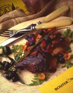 Roast Duck with Blueberry Sauce