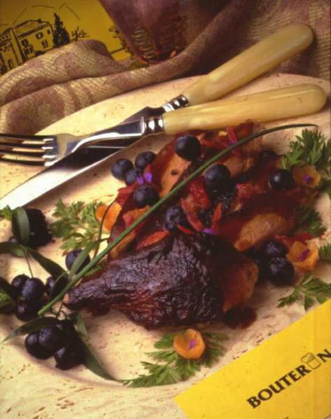 Roast Duck with Blueberry Sauce
