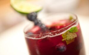 Blueberry And Mint Spritzer