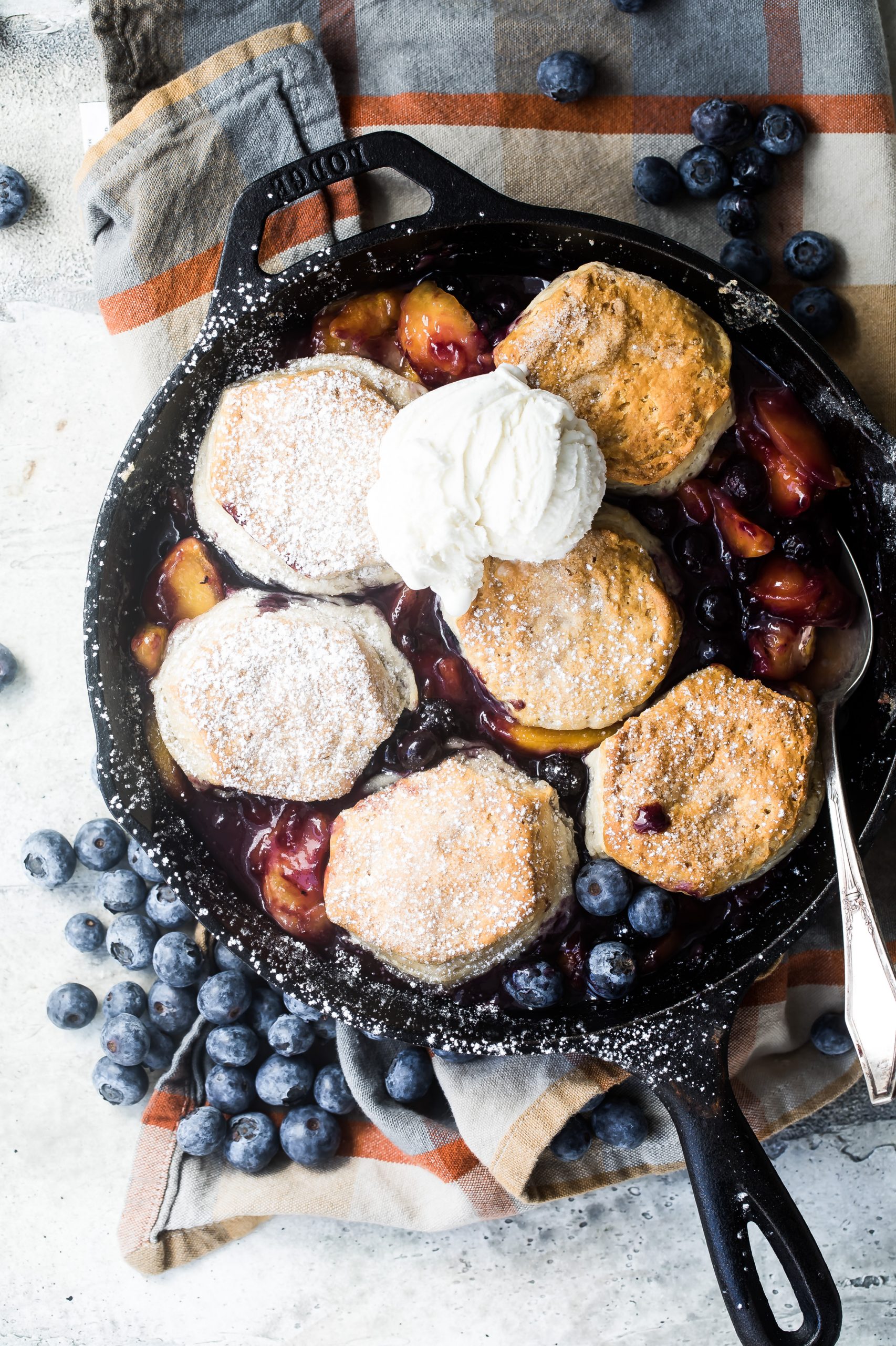 Blueberry Peach Cobbler